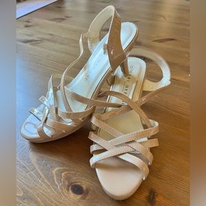 Strappy Nude heels Marc Defang size 6